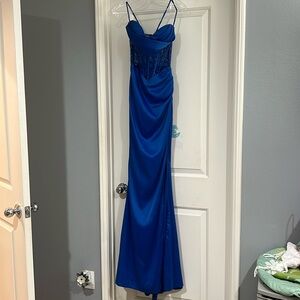 BLUE PASSION PROM DRESS